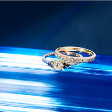 Load image into Gallery viewer, custom diamond engagement ring and wedding ring richmond virginia