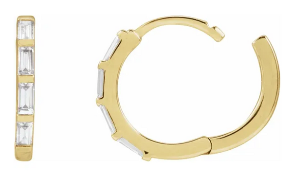 Diamond Hoop Earrings