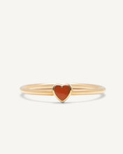 Load image into Gallery viewer, Heart Ring – Gold &amp; Enamel
